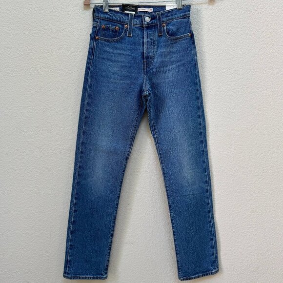 Levi's Denim - New Levi's Women's Premium Wedgie Straight Blue Jeans Button Fly Size 23